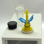 Kontaktlinsenbehälter an Ozolyse Prototyp